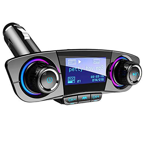 블루투스 FM 송신기 Handfrees-Calling 라디오 어댑터 차량용 Kit with 듀얼 USB Port MP3 플레이어 지원 TF 카드 USB 플래시 드라이브