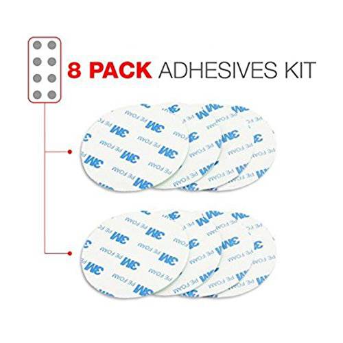 마그네틱,자석 휴대폰, 스마트폰 홀더 Spares Adhesives Kit 6X Pack ( Red&  그레이)