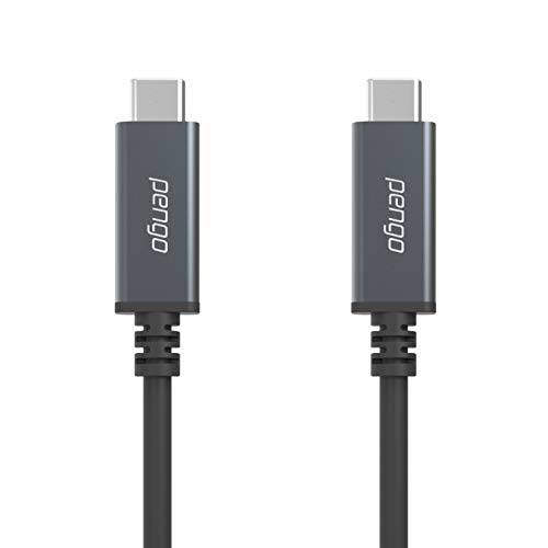 PENGO USB-C to USB-C Gen 2 케이블, (0.8m/ 2.62ft) USB 3.1 Gen2, 10Gpbs 100W 5A, E-Marker for PD 고속충전 for 맥북, S9, OnePlus and 기타, (썬더볼트 3 호환가능한) (티타늄 그레이)