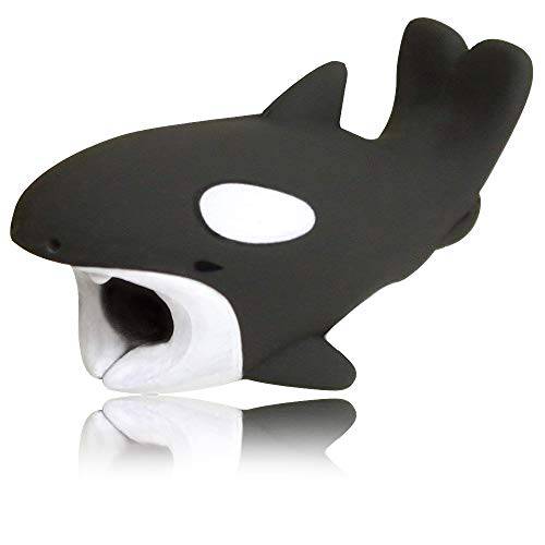 Cable Bite Animals Cable Bite Protector Phone Accessory for iPhone - Animal Cord Protector (Orca)