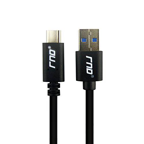 RNDs USB-C to USB-A (3.0) Short 고속충전기 1.5ft 케이블 with 56k 옴 Pull-up Resistor 호환가능한 with 구글 Pixel, HTC, LG, 삼성 갤럭시 (S10, S9, S8, 노트 (8, 9)) and 모든 타입 C 디바이스 (블랙)