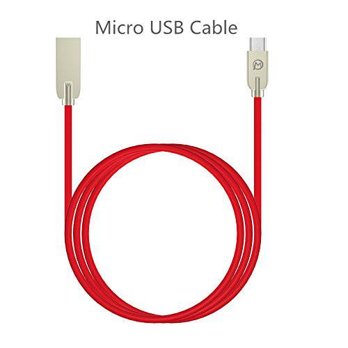 USB 마이크로 케이블 안드로이드 4 피트 고속 마이크로 USB 충전 케이블 삼성, 킨들의, 안드로이드 스마트 폰, HTC, 노키아, 소니 및 기타 (럭키 레드)에 대한 튼튼한 패브릭 데이터 동기화 코드
