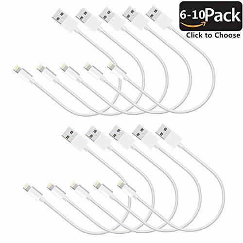 iPhone Charger Cable for Charging Dock & Station Short USB to iPhone Cable Compatible w/iPhone X 7 8 Plus,iPhone 6,6s,6 Plus, iPad, iPod and More