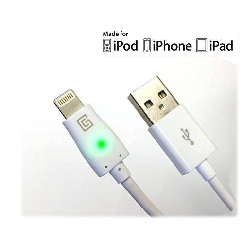 Apple MFi 인증, 번개 USB 케이블, 번개 커넥터의 내장 LED, 중부 하용 충전 & 동기화 케이블, iPhone 6, 6 Plus, iPhone 5, 5S, 5C, iPad Air 2, iPad Air, iPad mini, iPod 용 터치 (5 세대), iPod nano (7 세대).