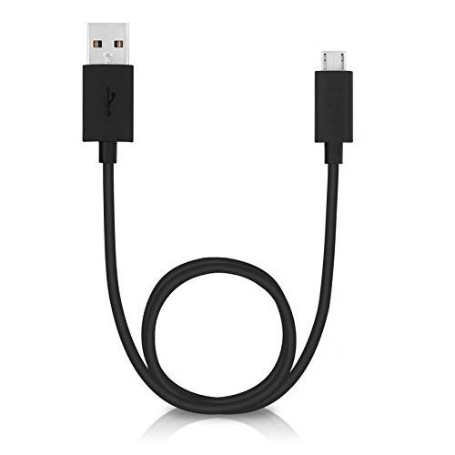 Motorola SKN6461A Micro-USB Data/Charging Cable (Black 1m/3.3ft) Original Cable for TurboPower 15 USB Charger - Supports Quick Charge QC 2.0 (D132)