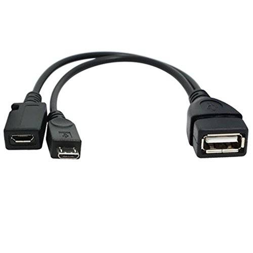 TV xStream USB Port 어댑터, 미니 OTG 케이블 with 파워 - 호환가능한 with 스트리밍 스틱,막대, Media 디바이스, Rii and 로지텍 키보드,  닌텐도스위치, SNES, NES 클래식.