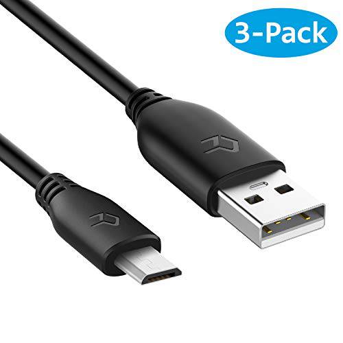 Rankie 3-Pack 3ft 미니 USB 케이블 고속 Data and 충전 (블랙)