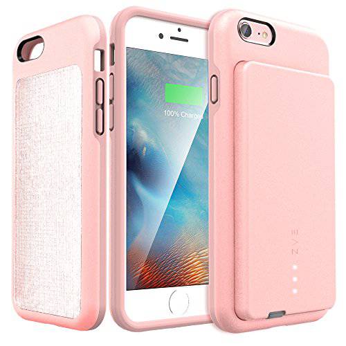 ZVEpower Battery Case Compatible for iPhone 6, 3700mAh Charging Battery Case Compatible for iPhone 6S Extended Battery Input Mode (iPhone 6/6S 4.7 Rose Gold)