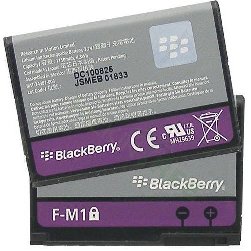 BlackBerry OEM F-M1 배터리 펄 9100 9105 Style 9670