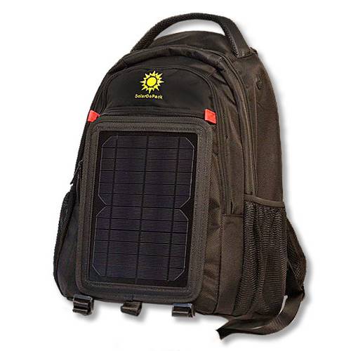 SolarGoPack 10k,  태양광, 태양열 백팩, 충전 휴대용 디바이스, Take Your 파워 with You, 10k mAh 리튬 이온 배터리 - Stay 청구됨 My Friends - 블랙
