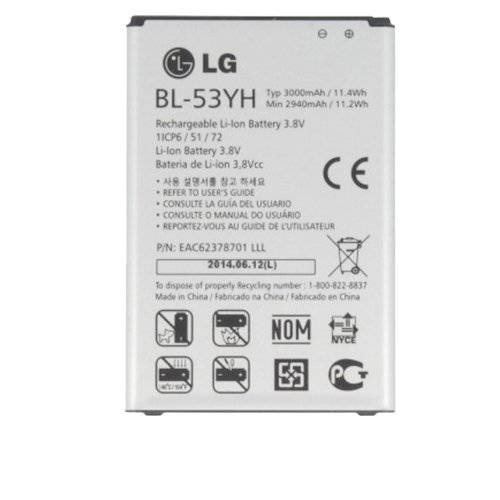 LG G3 (CDMA-GSM) D850, D851, D855, LS990, LS740, VS985 OEM 배터리 (BL-53YH)