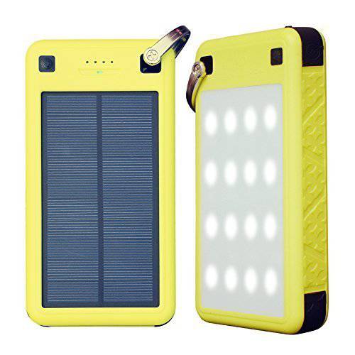 태양열 충전기, ZEROLEMON 26800mAh Solarjuice USB-C / QC3.0 Iphone X / XS / Max / XR, 삼성 S10, 안드로이드 폰 등을위한 방수 / 방진 형 태양열 충전기가 장착 된 휴대용 태양열 충전기