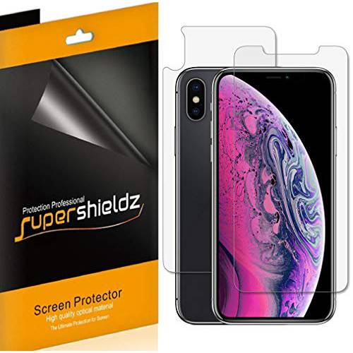 Supershieldz for 애플 아이폰 Xs 맥스 (6.5 Inch) (전면 and 후면) 풀 바디 Anti 글레어 (매트,무광) 화면보호필름, 액정보호필름 (3 전면 and 3 후면)