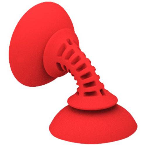 STKR Concepts 심플 Sucker - 구부러지는 스마트폰 마운트 - Red