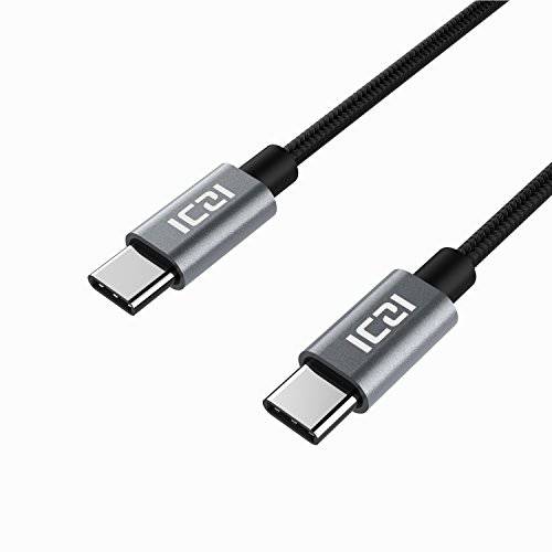 USB C to USB C 케이블, ICZI USB 타입 C 케이블 6ft Braided 고속충전 케이블 Data 케이블 for 삼성 갤럭시 S9/ S8 플러스/ 노트 8, 화웨이 메이트 10/ P10, LG G5/ G6, 넥서스 6P and More