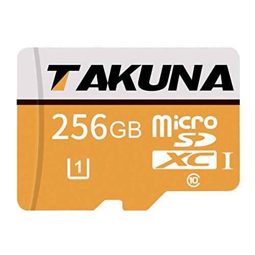 TAKUNA 256GB Micro SD Card Class 10 Memory Card High Speed Micro SD SDXC Card with SD Adapter