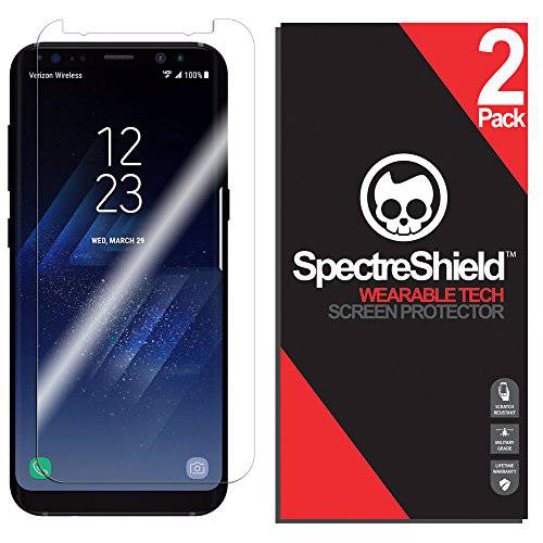 Spectre 쉴드 (2 Pack) 화면보호필름, 액정보호필름 for 삼성 갤럭시 S8 플러스 악세사리 삼성 갤럭시 S8 플러스 화면보호필름, 액정보호필름 케이스 친화적 풀 Coverage 투명 필름