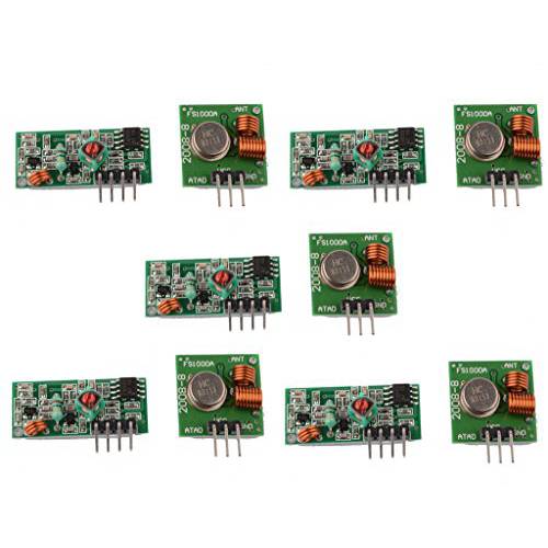 DAOKI 5PCS 315Mhz RF 송신기 and 블루투스리시버 Link kit for 아두이노/ 암/ MCU/ 라즈베리 파이 무선
