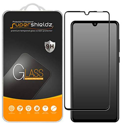 (2 Pack) Supershieldz for 화웨이 (P30 Lite) 강화유리 화면보호필름, 액정보호필름, (풀 스크린 Coverage) Anti 스크레치, 기포 방지 (블랙)