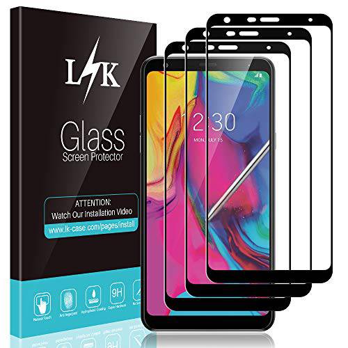 [3 Pack] L K 화면보호필름, 액정보호필름 for LG Stylo 5/ LG Stylo 5 플러스/ LG Stylo 5X, [풀 커버] [ 간편 installation] Scratch-resistant, 기포 방지 (블랙)