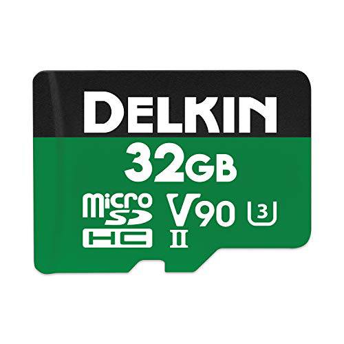 Delkin  디바이스 32GB 파워 microSDHC UHS-II (V90) 메모리 카드 (DDMSDG200032)