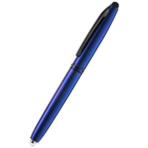 스타일러스펜, 터치펜- 정전식 스타일러스, 3-in-1 메탈 펜, Multi-Function, Ballpoint Ink 펜, with LED 플래시라이트,조명, for 터치스크린 디바이스, 태블릿, 아이패드, 아이폰, 1PK, 그린