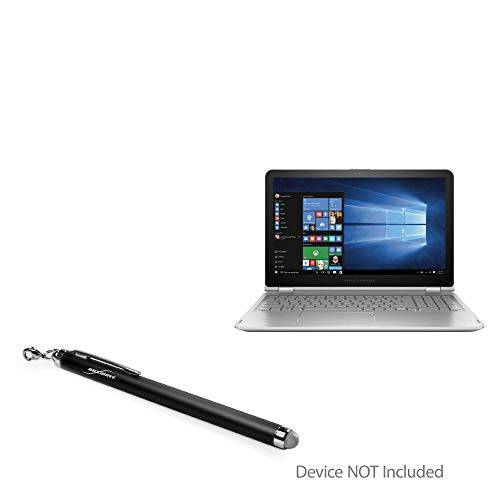 HP Envy x360 컨버터블 2-in-1 노트북 (15.6) 스타일러스펜, 터치펜, BoxWave [EverTouch 정전식 스타일러스] 파이버 팁 정전식 스타일러스펜, 터치펜 for HP Envy x360 컨버터블 2-in-1 노트북 (15.6) - Jet Black