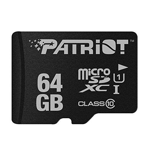 Patriot LX Series 64GB 고속 Micro SDXC Class 10 UHS-I 전송 Speeds For 액션 캠, 폰, 태블릿, and PCs