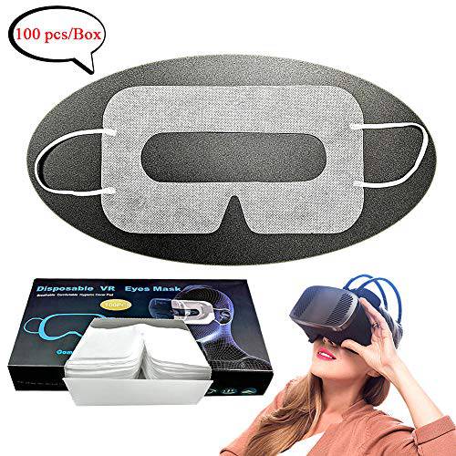 YinQin  범용 일회용 VR 마스크,팩 커버 얼굴,페이스 커버 for VR, VR Sanitary 마스크,팩 커버, VR 커버, VR 시력 커버 패드, 100 Pcs/ Box (화이트)