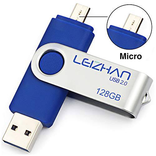 플래시 드라이브 128gb 썸 드라이브 Micro 폰 Pendrive USB 2.0 OTG 펜 드라이브 안드로이드 메모리 스틱 블루 점프 드라이브