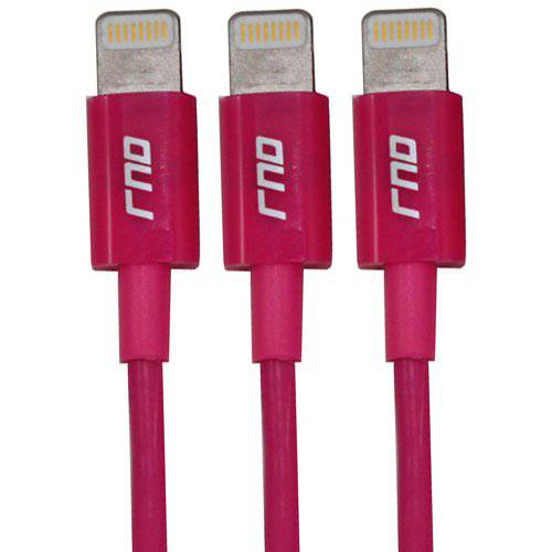 RND 애플 인증된 라이트닝 USB 3.3ft 케이블 (6-Pack) for 아이폰 (10, X, 8, 8 플러스, 7, 7 플러스, 6, 6 플러스, 6S, 6S 플러스, 5, 5S, 5C, SE) 아이패드 (프로, 에어, 미니) and iPod (3.3 Feet/ 1M/ Pink)