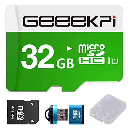 GeeekPi 32GB Preloaded (Noobs) SD 카드 for 라즈베리 파이, Class 10 MicroSDHC 메모리 카드 with 카드 리더,리더기 for 모든 라즈베리 파이 모델 파이 4, 3B+ (플러스), 3A+, 3B, 2, Zero