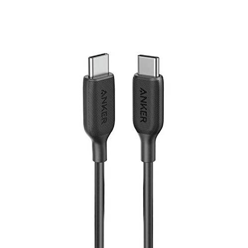 USB C 케이블 60W 3ft, Anker Powerline III USB-C to USB-C 케이블 2.0, USB C 충전 케이블 for 맥북 프로 2020, 아이패드 프로 2020, Switch, 삼성 갤럭시 S20 플러스 S9 S8 플러스, Pixel, and More