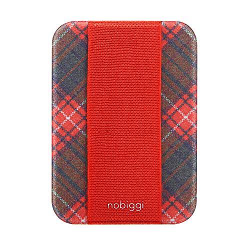 nobiggi OG 미술 Series (Tartan Pixel (레드)) 폰 그립 스마트폰 스트랩