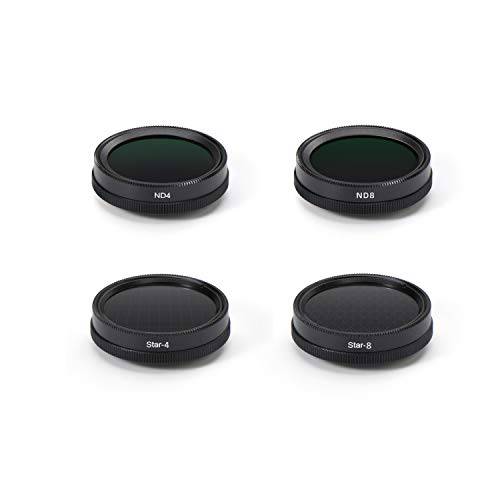 SESENPRO 4 in 1 휴대폰, 스마트폰 렌즈 필터 Kit for 아이폰 7/ 8/ 7Plus/ 8Plus/ X/ XR/ XS 맥스 (ND4+ ND8+ Star4+ Star8)