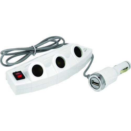 Bell Automotive 22-1-39256-8 3 Outlet 파워 스트립 with USB Port