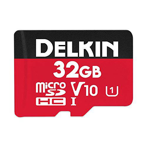 Delkin  디바이스 32GB microSDHC UHS-I (V10) 메모리 카드 (DDMSDR50032G)
