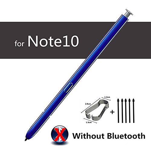 갤럭시 노트 10 펜 （Without 블루투스）, 스타일러스 터치 S 펜 교체용 for 삼성 갤럭시 노트 10/  노트 10+ 팁/ 펜촉 (실버)