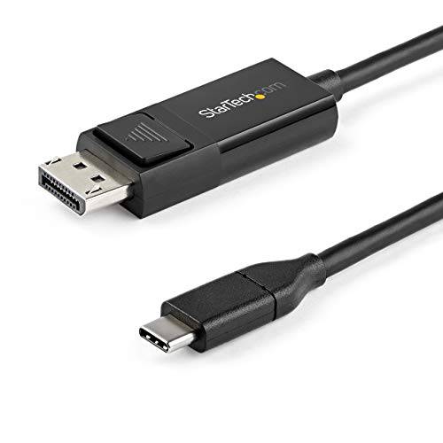 StarTech.com 3.3ft (1m) USB C to DisplayPort,DP 1.2 케이블 4K 60Hz - 선택형 DP to USB-C or USB-C to DP 양면 영상 어댑터 케이블 - HBR2/ HDR - USB 타입 C/ TB3 모니터 케이블 (CDP2DP1MBD)