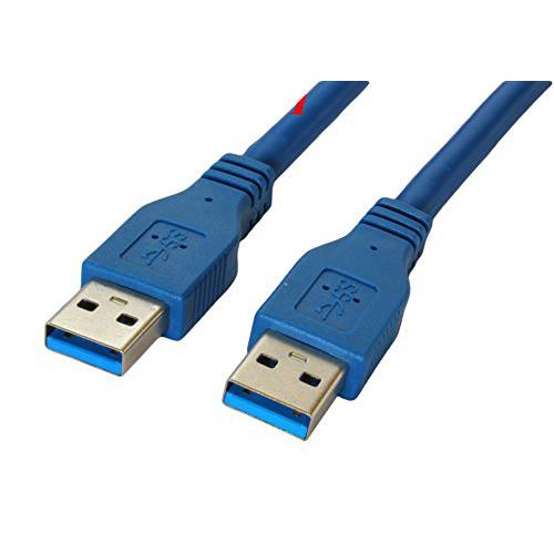 Superspeed USB 3.0 타입 A Male to 타입 A Male 24/ 28AWG 케이블 6 Feet, 블루