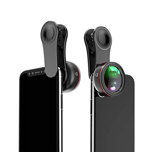 Foldio 프로 휴대폰, 스마트폰 카메라 렌즈 Kit (Macro/ 넓이) for 아이폰 삼성 Pixel 부착식 Clip-on Style by ORANGEMONKIE