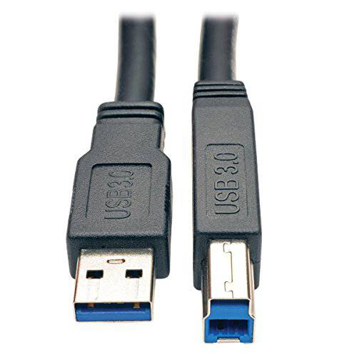Tripp Lite USB 3.0 SuperSpeed 액티브 리피터 케이블 (AB M/ M) 36ft. (11M) (U328-036), 블랙