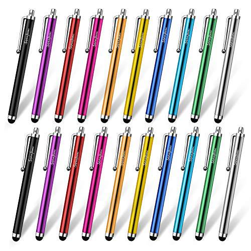 StylusHome  스타일러스 Pens,펜 for 터치 스크린, 20 팩 범용 정전식 정밀한 스타일러스 호환가능한 with 아이패드 아이폰 태블릿 삼성 갤럭시 모든 Comprehensive 터치 스크린 디바이스
