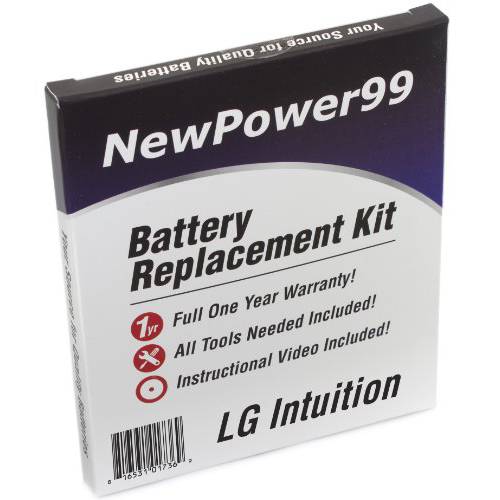 배터리 Kit for LG Intuition with 영상, 툴, and Extended Life 배터리 from NewPower99