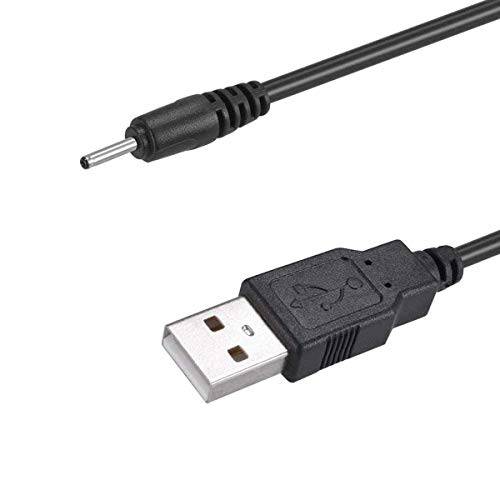 USB to DC 2.0mm 케이블, NEORTX USB 2.0 타입 A Male to DC 2.0mm x 0.6mm 5 볼트 DC 배럴 Jack 파워 어댑터 커넥터 충전 케이블