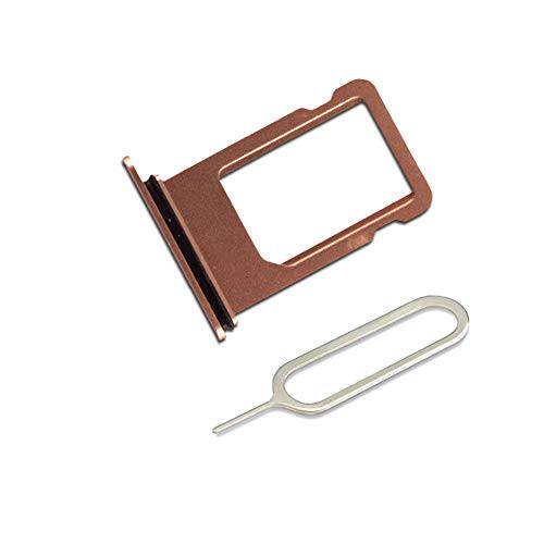 LIBAI-V SIM 카드 트레이 교체용 부품,파트 for 아이폰 8 Sim 카드 홀더+ Cloth (골드)