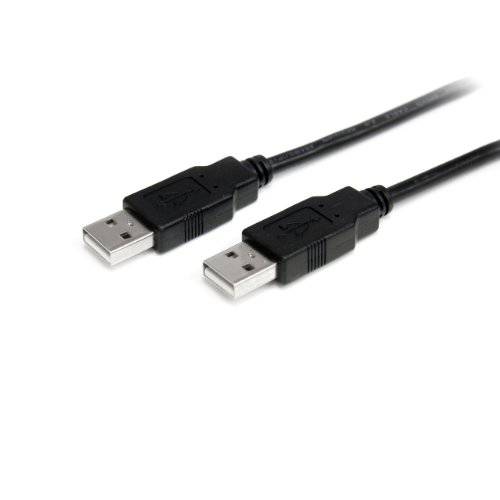 StarTech.com 2m USB 2.0 A to A 케이블 - M/ M - 2m USB 2.0 aa 케이블 - USB a male to a male 케이블 ( USB2AA2M), 블랙