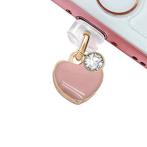 CP229 USB 충전 Port Anti Dust Plug Cute 핑크 작은 Heart Love Pendant 폰 장식 for 아이폰 11/ XS 맥스/ XR/ X/ 8 Plus/ 7/ 6S/ 7/ SE 아이패드 iPod