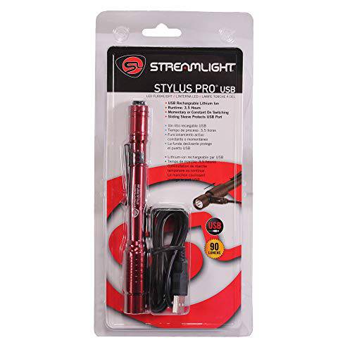 Streamlight 66137 스타일러스 프로 USB 케이블 -,  레드