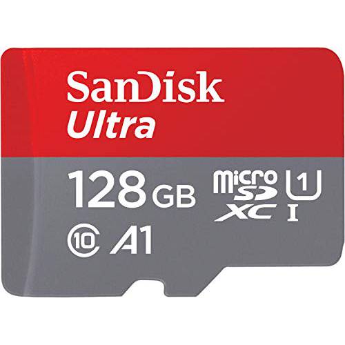 SanDisk 128GB 울트라 microSDXC UHS-I 메모리 카드 어댑터포함 - 120MB/ S, C10, U1, 풀 HD, A1, 마이크로 SD 카드 - SDSQUA4-128G-GN6MA